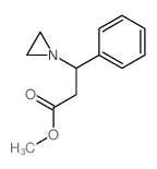 1-Aziridinepropanoicacid, b-phenyl-, methyl ester structure