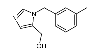 5-Hydroxymethyl-1-(3-methylbenzyl)imidazole结构式