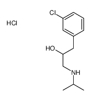 1-(3-chlorophenyl)-3-(propan-2-ylamino)propan-2-ol,hydrochloride Structure