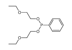 phenylphosphonous acid bis-(2-ethoxy-ethyl) ester Structure