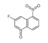 3-fluoro-5-nitro-1-oxidoquinolin-1-ium Structure