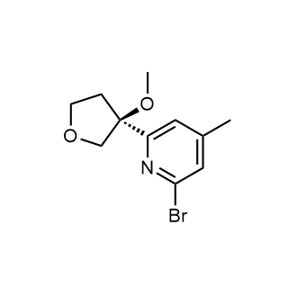 (S)-2-溴-6-(3-甲氧基四氢呋喃-3-基)-4-甲基吡啶图片