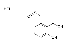 4-(hydroxymethyl)-2-methyl-5-(methylsulfinylmethyl)pyridin-3-ol,hydrochloride Structure