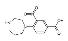 4-(1,4-diazepan-1-yl)-3-nitrobenzoic acid结构式