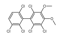 2,2',3',5,6,6'-hexachloro-3,4-dimethoxy-1,1'-biphenyl结构式