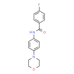 4-FLUORO-N-(4-MORPHOLINOPHENYL)BENZENECARBOXAMIDE结构式