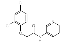2-(2,4-dichlorophenoxy)-N-pyridin-3-yl-acetamide结构式