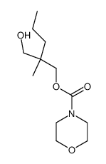 morpholine-4-carboxylic acid 2-hydroxymethyl-2-methyl-pentyl ester结构式