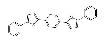 2-phenyl-5-[4-(5-phenylthiophen-2-yl)phenyl]thiophene Structure