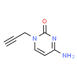 2(1H)-Pyrimidinone, 4-amino-1-(2-propynyl)- (9CI) Structure