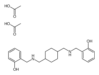 acetic acid,2-[[[4-[[(2-hydroxyphenyl)methylamino]methyl]cyclohexyl]methylamino]methyl]phenol Structure