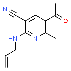 5-Acetyl-2-(allylamino)-6-methylnicotinonitrile结构式