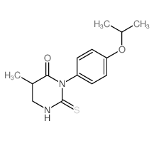 4(1H)-Pyrimidinone,tetrahydro-5-methyl-3-[4-(1-methylethoxy)phenyl]-2-thioxo- structure