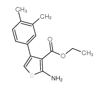 Ethyl 2-amino-4-(3,4-dimethylphenyl)thiophene-3-carboxylate Structure