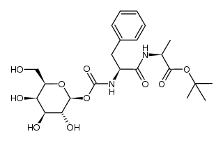 N-(β-D-Galactopyranosyloxycarbonyl)-L-phenylalanyl-L-alanine tert-butyl ester Structure