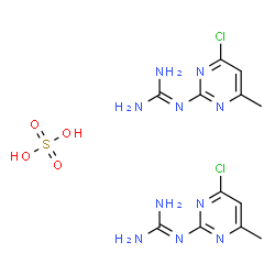 Guanidine, (4-chloro-6-methyl-2-pyrimidinyl)-, sulfate (2:1) picture