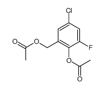 2-acetoxy-1-acetoxymethyl-5-chloro-3-fluoro-benzene Structure