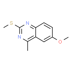 6-methoxy-4-methyl-2-(methylsulfanyl)quinazoline structure