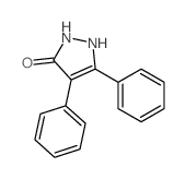 3H-Pyrazol-3-one,1,2-dihydro-4,5-diphenyl-结构式