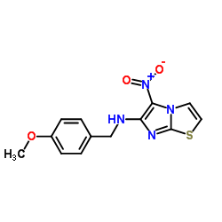 N-(4-Methoxybenzyl)-5-nitroimidazo[2,1-b][1,3]thiazol-6-amine Structure