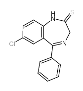 7-chloro-5-phenyl-2-thioxo-2,3-dihydro-1h-1,4-benzodiazepine structure
