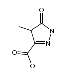4-methyl-5-oxo-4,5-dihydro-1H-pyrazole-3-carboxylic acid结构式