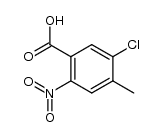 5-chloro-4-methyl-2-nitro-benzoic acid结构式