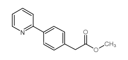 甲基 2-(4-(吡啶-2-基)苯基)乙酸酯结构式