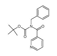 N-benzyl-N-Boc-3-pyridinecarboxamide结构式