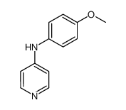 N-(4-甲氧基苯基)吡啶-4-胺结构式