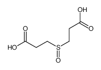 3-(2-carboxyethylsulfinyl)propanoic acid结构式