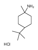 cis-1-Methyl-4-(2-methyl-2-propanyl)cyclohexanamine hydrochloride (1:1) Structure