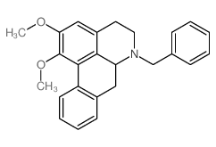 6-benzyl-1,2-dimethoxy-5,6,6a,7-tetrahydro-4H-dibenzo[de,g]quinoline结构式