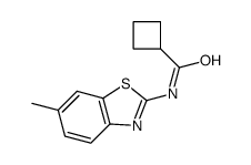 Cyclobutanecarboxamide, N-(6-methyl-2-benzothiazolyl)- (9CI) structure