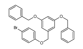 1-[(4-bromophenoxy)methyl]-3,5-bis(phenylmethoxy)benzene Structure