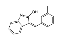 (3E)-3-(3-Methylbenzylidene)-1,3-dihydro-2H-indol-2-one结构式