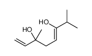 3,7-dimethylocta-1,5-diene-3,6-diol结构式