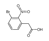 2-bromo-1-nitrophenylacetic acid Structure