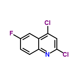 2,4-二氯-6-氟喹啉结构式