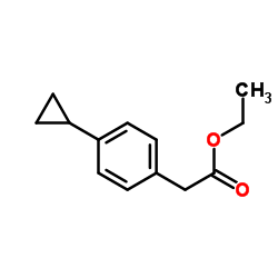 Ethyl (4-cyclopropylphenyl)acetate structure