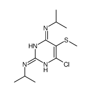6-chloro-5-methylsulfanyl-2-N,4-N-di(propan-2-yl)pyrimidine-2,4-diamine Structure