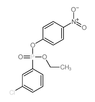 1-chloro-3-[ethoxy-(4-nitrophenoxy)phosphoryl]benzene Structure