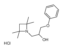 1-phenoxy-3-(2,2,4,4-tetramethylazetidin-1-ium-1-yl)propan-2-ol,chloride Structure