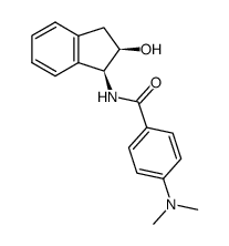 (1S,2R)-1-(p-dimethylaminobenzoyl)aminoindan-2-ol Structure