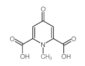 2,6-Pyridinedicarboxylicacid, 1,4-dihydro-1-methyl-4-oxo- structure