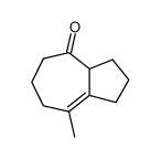 2-Methylbicyclo[5,3,0]dec-1(2)-en-6-on结构式