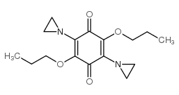 2,5-Cyclohexadiene-1,4-dione,2,5-bis(1-aziridinyl)-3,6-dipropoxy-结构式