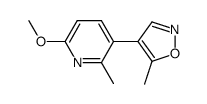 2-methyl-3-(5-methylisoxazol-4-yl)-6-methoxypyridine结构式