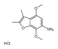 (4,7-dimethoxy-2,3-dimethyl-1-benzofuran-6-yl)azanium,chloride Structure
