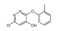 6-chloro-3-(2-methylphenoxy)-1H-pyridazin-4-one Structure